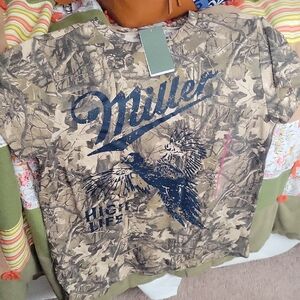 Miller High Life Camouflage Short Sleeve Tee